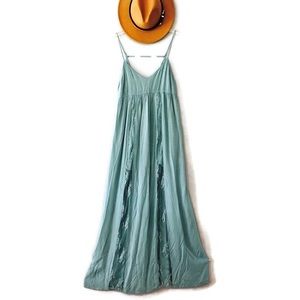 F21 Seafoam Lace Maxi Dress